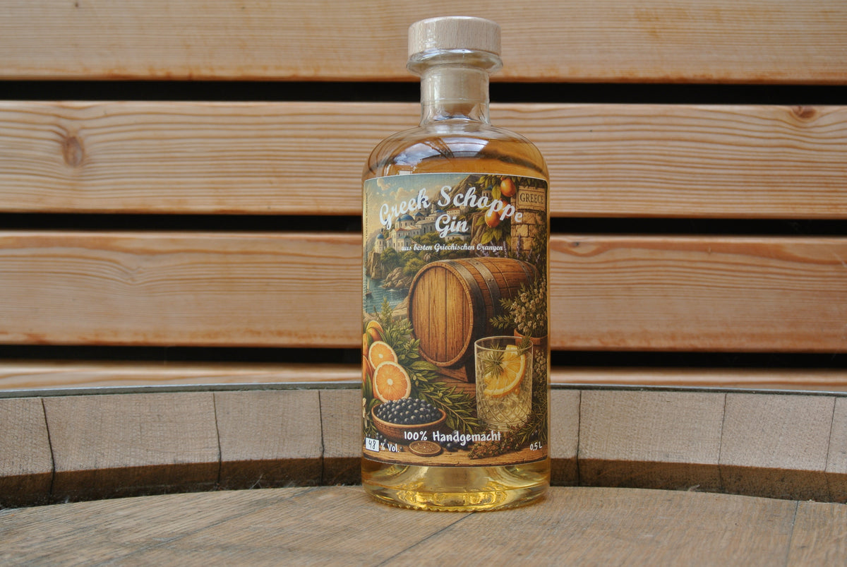 Greek Schoppe Gin – / 48 % Vol. / Cask Aged Edition (ISW Gold)