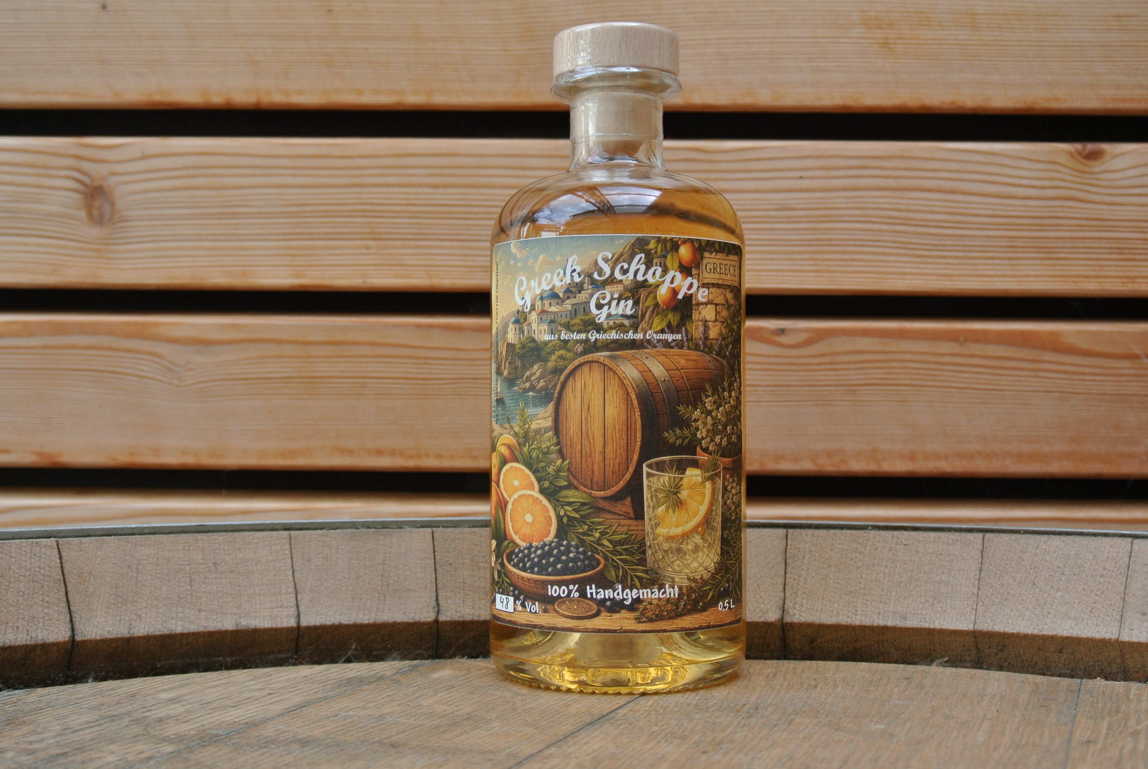 Greek Schoppe Gin – / 48 % Vol. / Cask Aged Edition (ISW Gold)